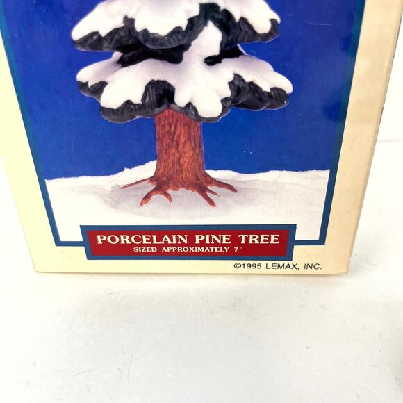 Lemax Porcelain Pine Tree Dickensvale Christmas Holiday Tree - Picture 2 of 5